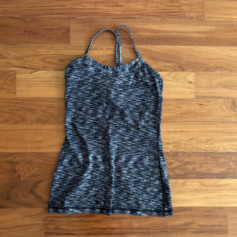 Lululemon Athletica Gray Sleeveless Fitted Camisole